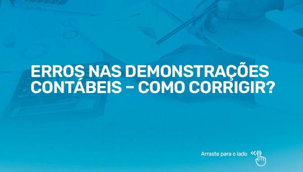 ERROS NAS DEMONSTRAÇÕES CONTÁBEIS 