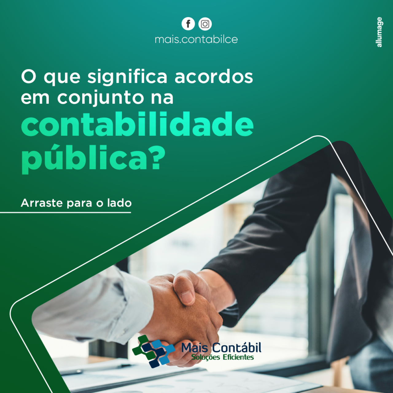 O que significa acordos em conjunto na contabilidade pública?