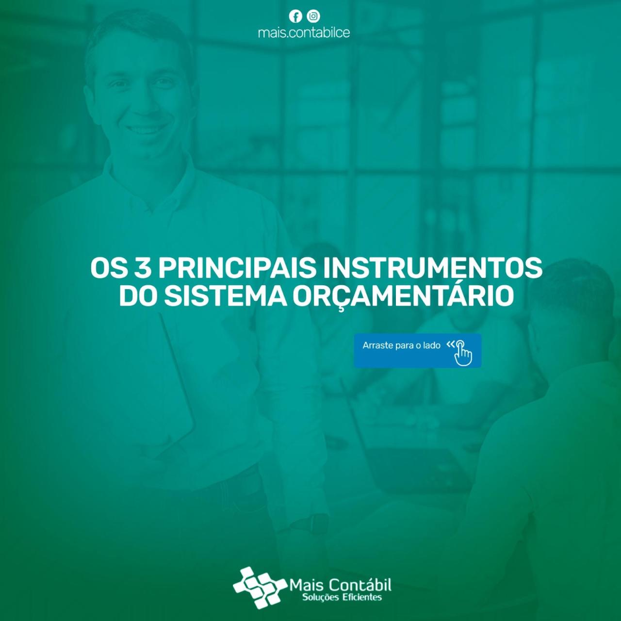 OS 3 PRINCIPAIS INSTRUMENTOS DO SISTEMA ORÇAMENTÁRIO