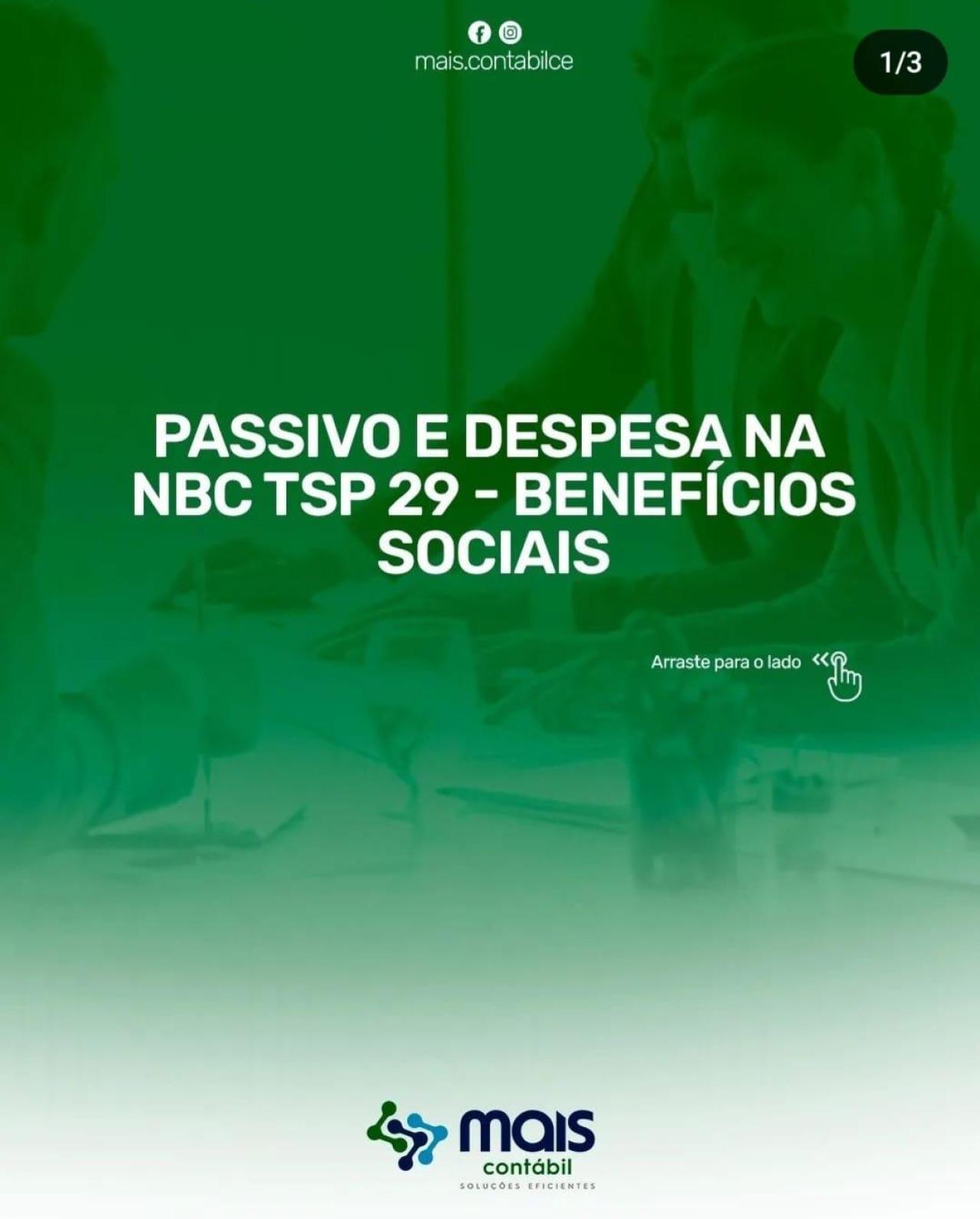 PASSIVO E DESPESA NA NBC TSP 29