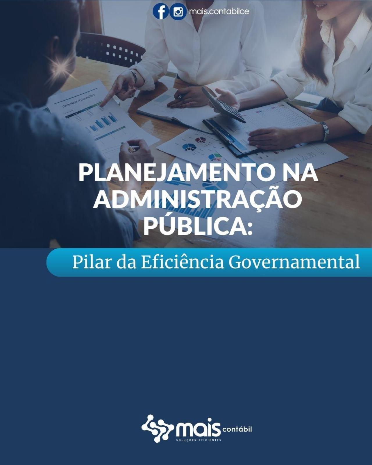PLANEJAMENTO NA ADMINISTRAÇÃO PÚBLICA