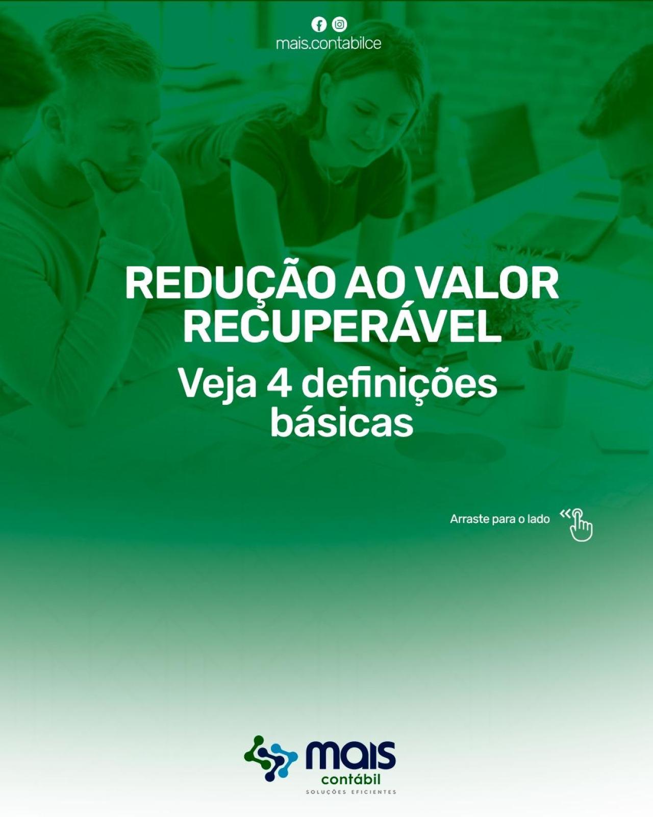 REDUÇÃO AO VALOR RECUPERÁVEL 