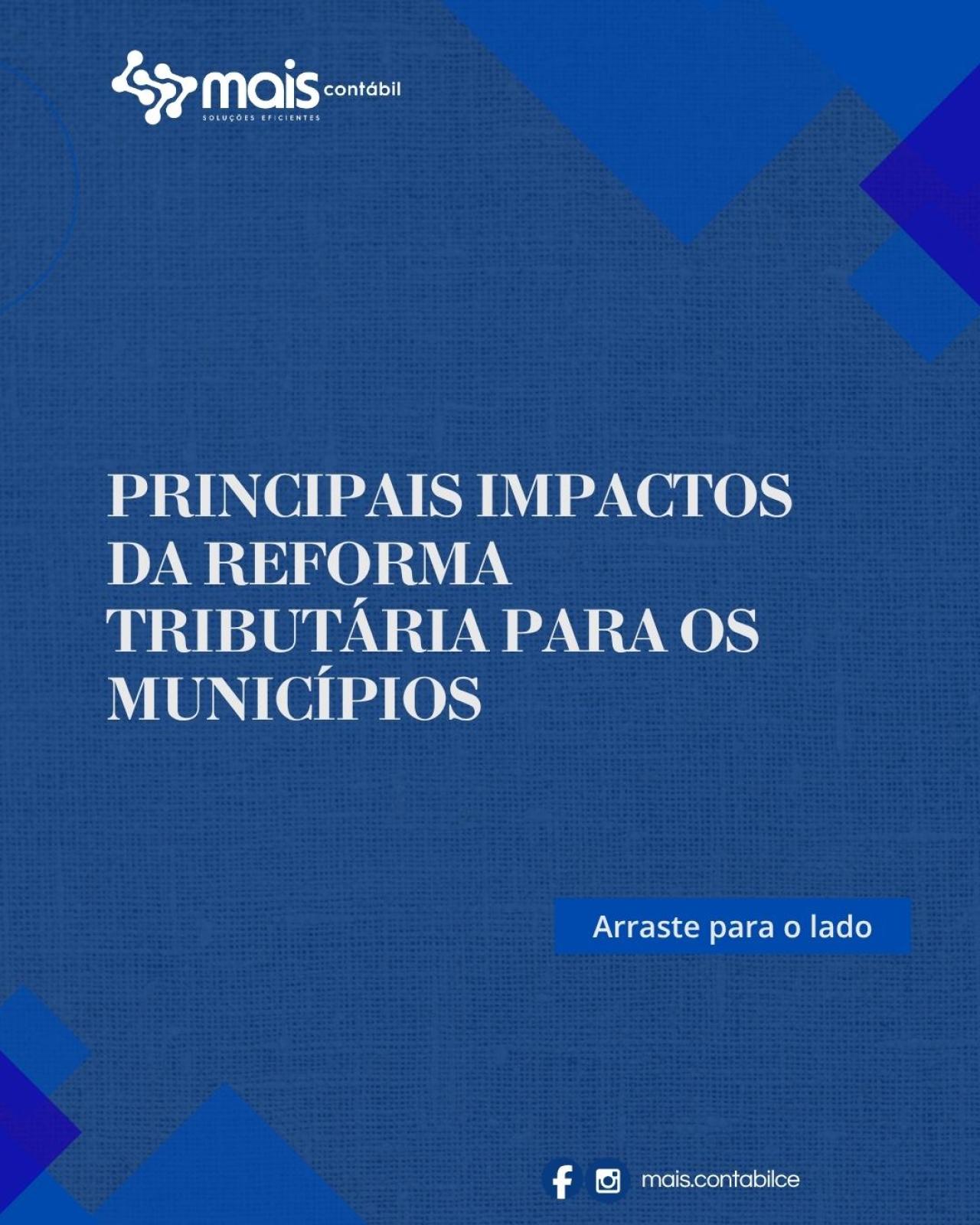 REFORMA TRIBUTÁRIA PARA OS MUNICÍPIOS