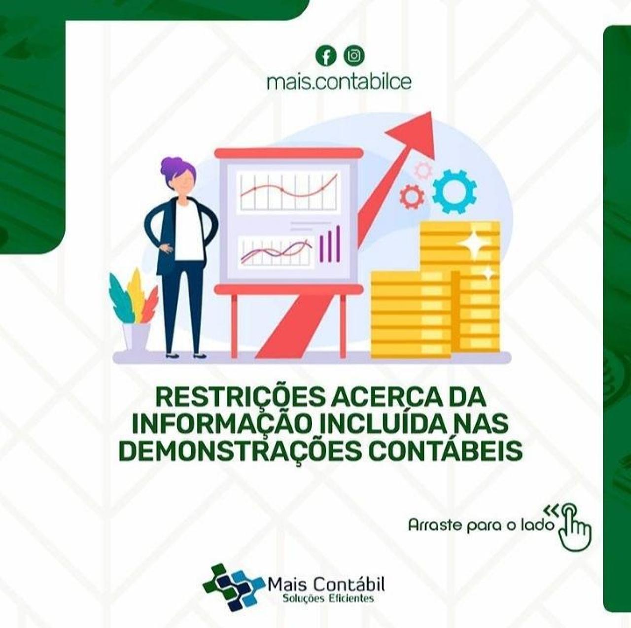 RESTRIÇÕES ACERCA DA INFORMAÇÃO INCLUÍDA NAS DEMONSTRAÇÕES CONTÁBEIS