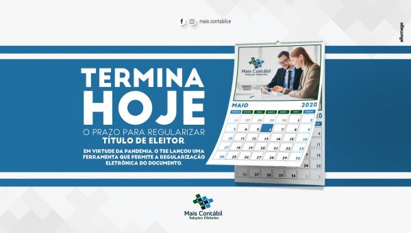 Termina hoje (6), o prazo para regularizar o Título de Eleitor.