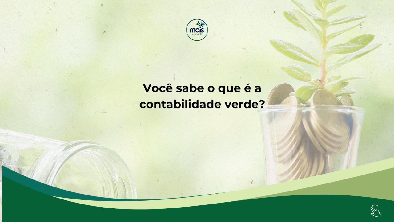 VOCÊ SABE O QUE É A CONTABILIDADE VERDE?